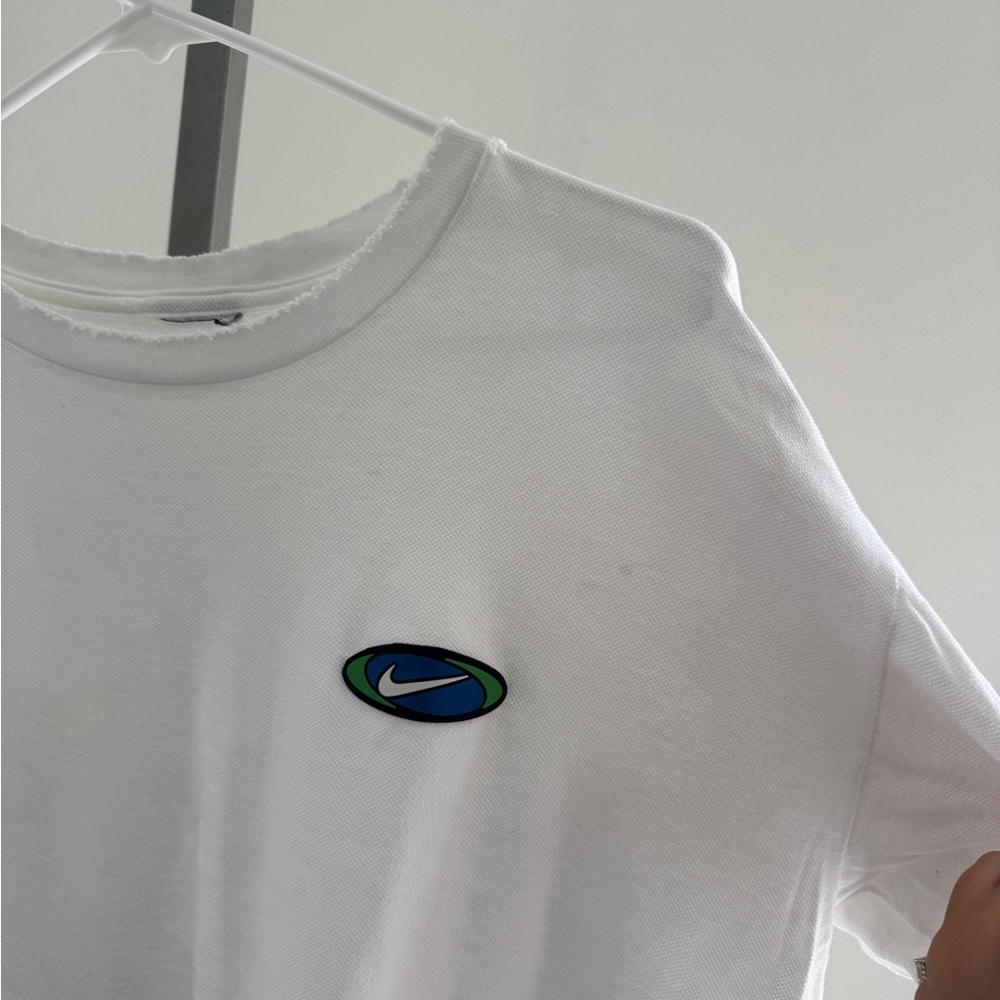 Nike 90s vintage vtg White T-Shirt with Logo L - Picture 3 of 3